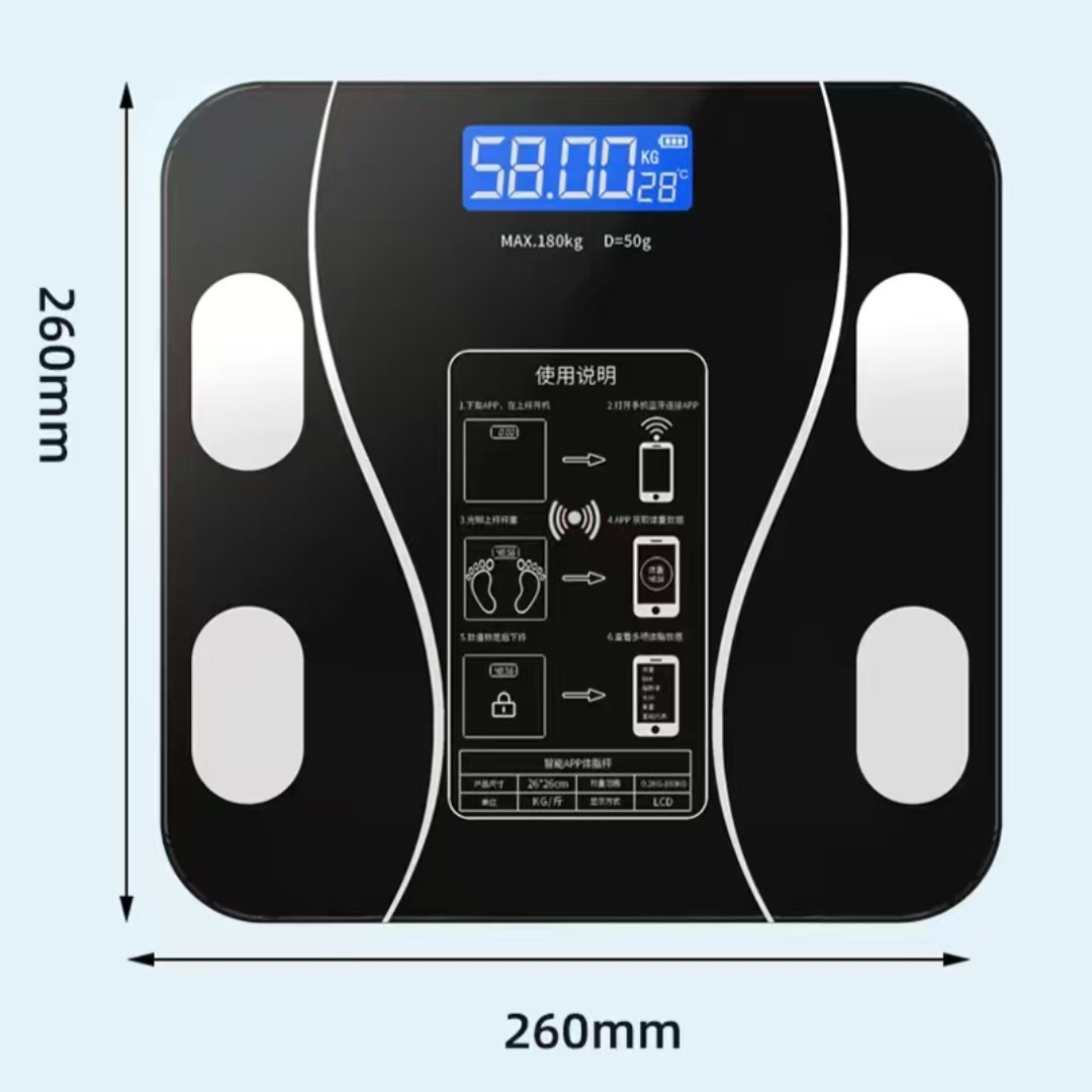 Electronics Home Gadgets - 新しいUSB体脂肪計、インテリジェントで正確な家庭用脂肪計、大人用体重計、小型電子体重計、体重計