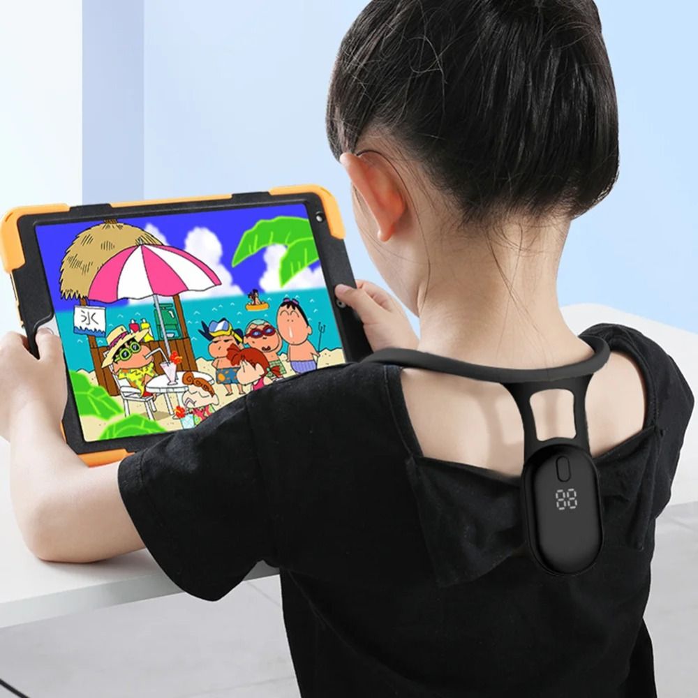 Smart Posture Sensor - インテリジェントスマート姿勢矯正器、猫背防止、マイクロ振動姿勢トレーニングリマインダーセンサー、ポータブル姿勢矯正器