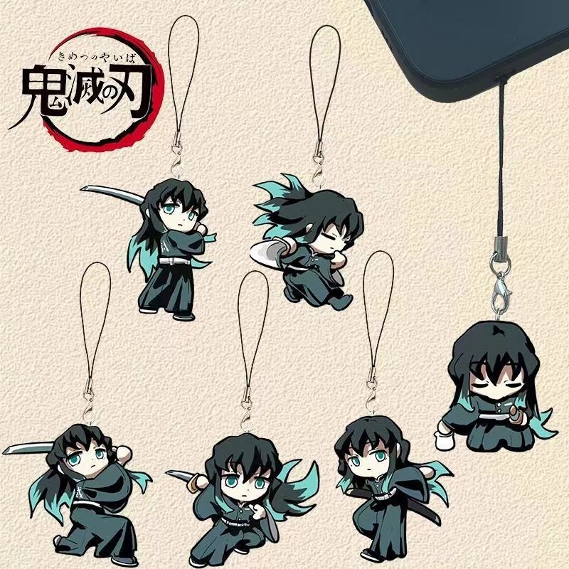 Mobile Electronics Gadgets - アニメデーモンスレイヤーキーホルダー トキトル・ムイチロ周辺アクリルペンダント学生スクールバッグペンダント携帯電話ストラップギフト