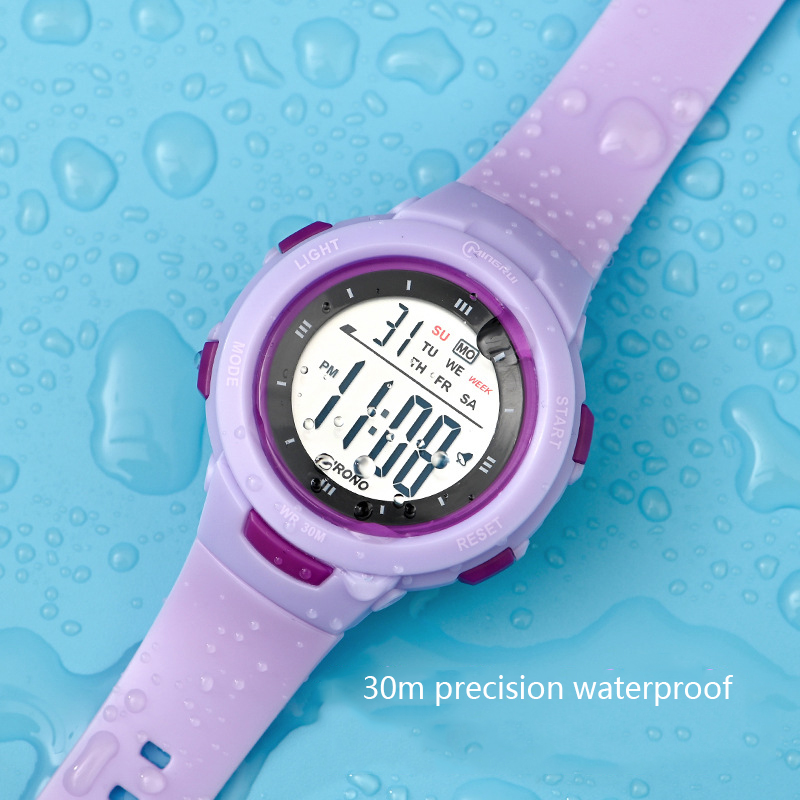 Smart Watch Kids - UTHAI キッズ腕時計スポーツファッション発光防水目覚まし時計スマート腕時計少年少女学生電子時計ギフト