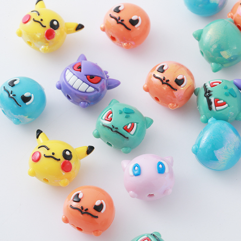 12 個ポケモンビーズ DIY 携帯電話ストラップキーホルダ - Mobile Electronics Gadgets のレビューと価格