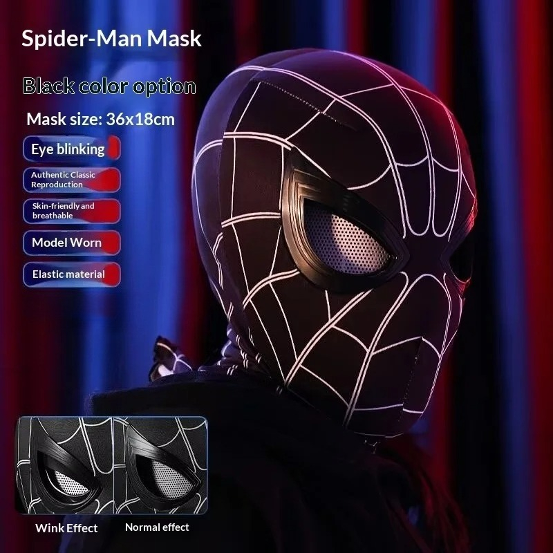スパイダーマン ヘッドギア 可動式の目 クールなコスプレアク - Electronic Gift のレビューと価格