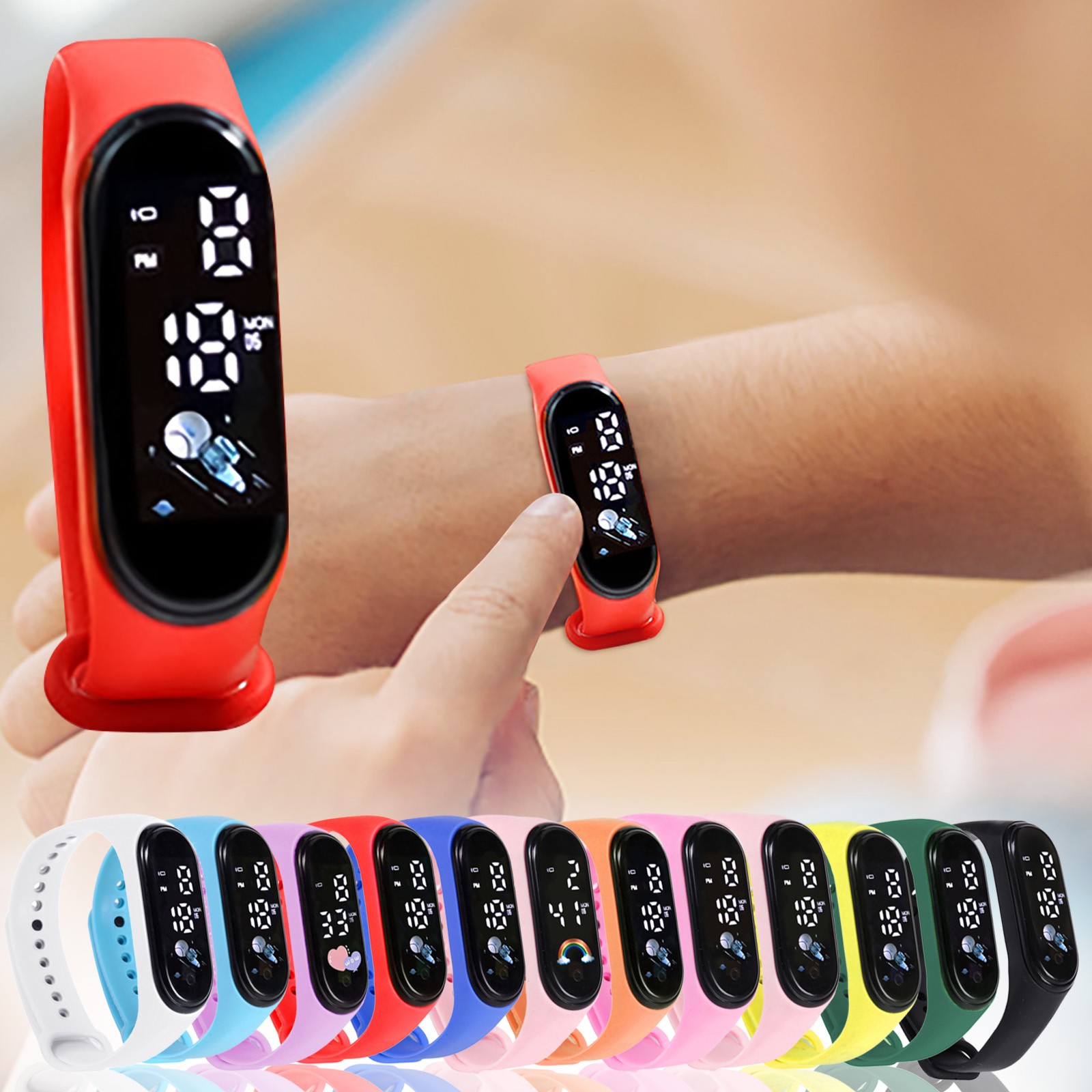 かわいいスマートウォッチ子供用ファッションアウトドア防水スポ - Smart Watch Kids のレビューと価格