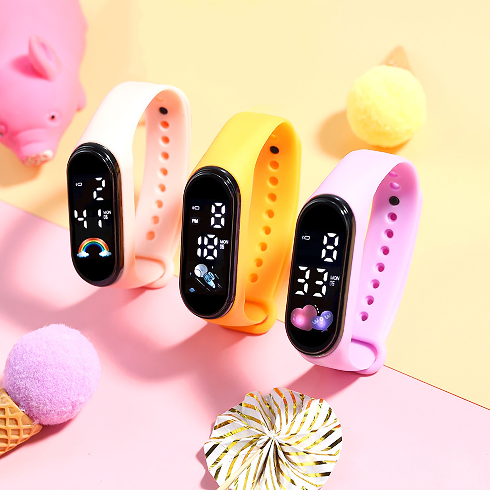 かわいいスマートウォッチ子供用ファッションアウトドア防水スポ - Smart Watch Kids のレビューと価格