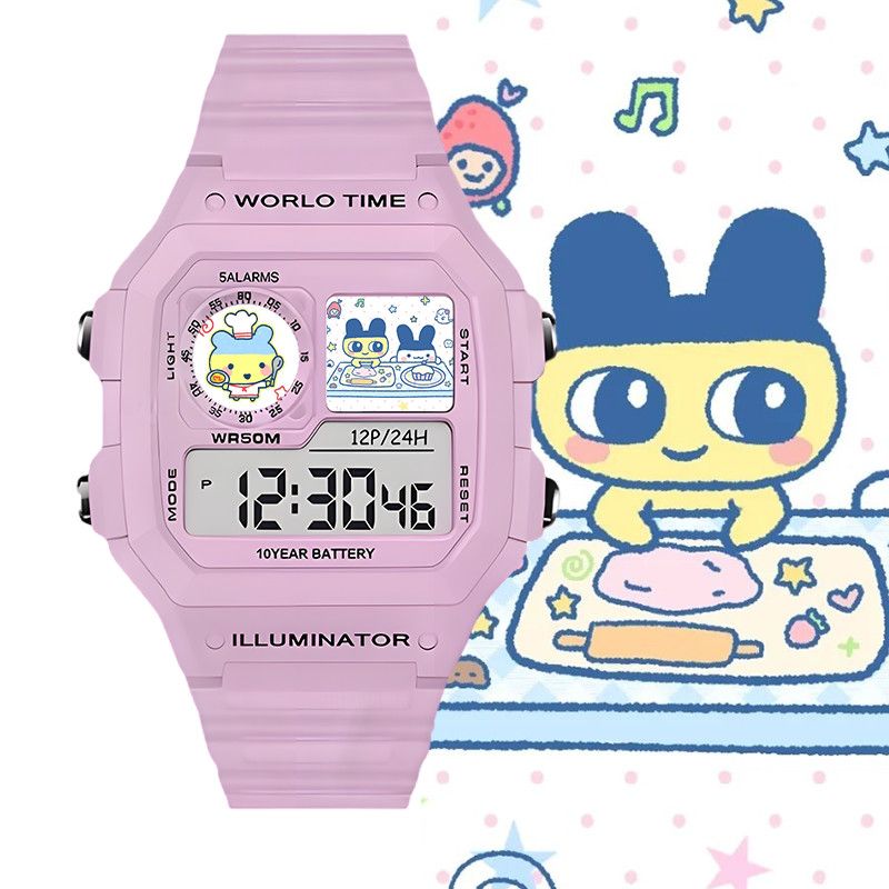 たまごっちスマート電子時計ビッグマウスジマミ学生用電子時計ク - Electronic Gift のレビューと価格