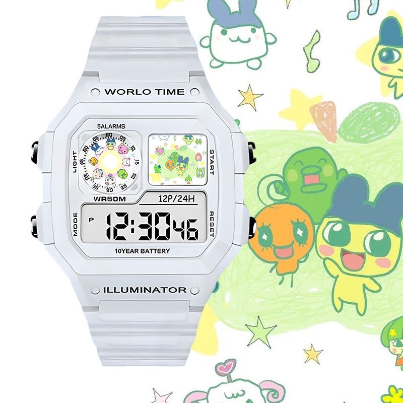 たまごっちスマート電子時計ビッグマウスジマミ学生用電子時計ク - Electronic Gift のレビューと価格