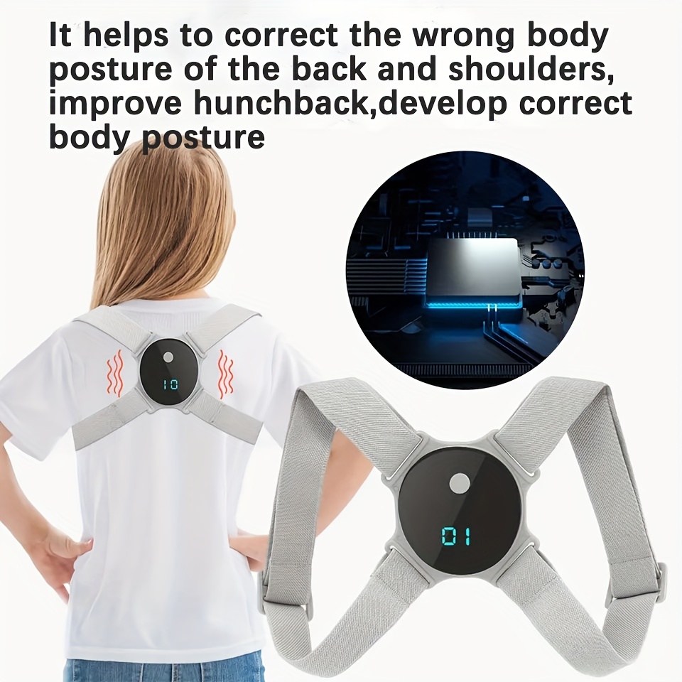 スマート電気姿勢コレクターバックブレースサポートベルトUSB - Smart Posture Sensor のレビューと価格