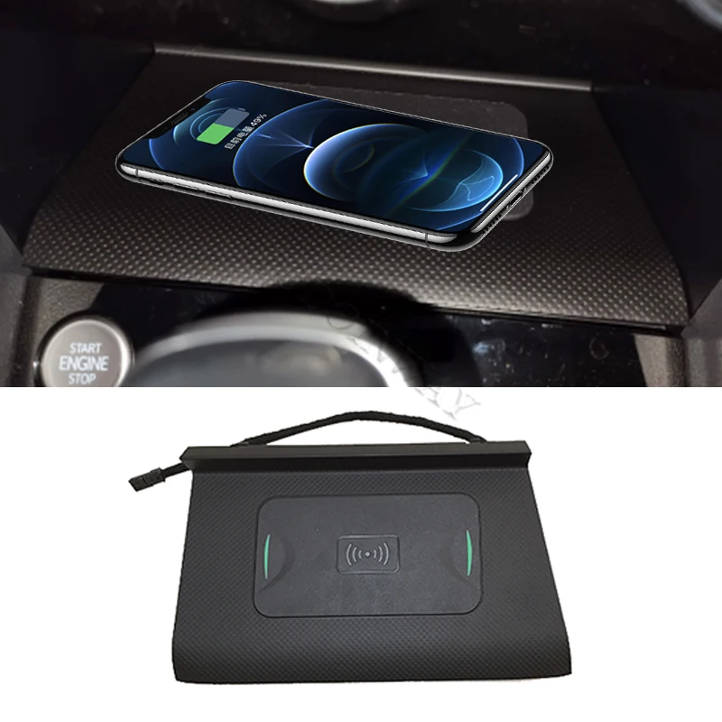 車のワイヤレス充電器フォルクスワーゲンティグアン MK2 オ - Wireless Phone Charger Pad のレビューと価格