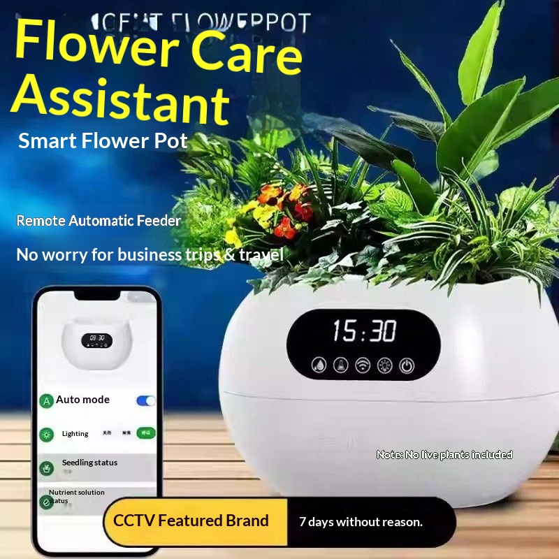 AIインテリジェント植木鉢 自動給水 栄養補給 スマホ遠隔操 - Electronic Gift のレビューと価格