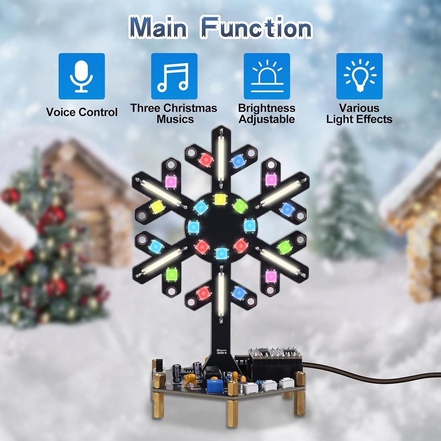音声制御スペクトラムライトはんだ付け練習キット DIY LE - Electronics Home Gadgets のレビューと価格
