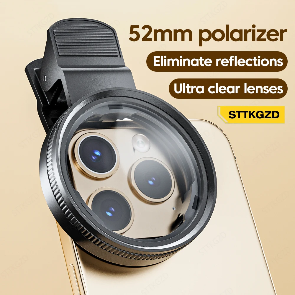 新しい52mm CPL携帯電話レンズフィルターレンズクリップ - Mobile Electronics Gadgets のレビューと価格